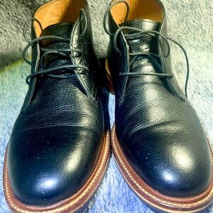 Cole Haan Black Chukka Boots with Smooth Leather Finish